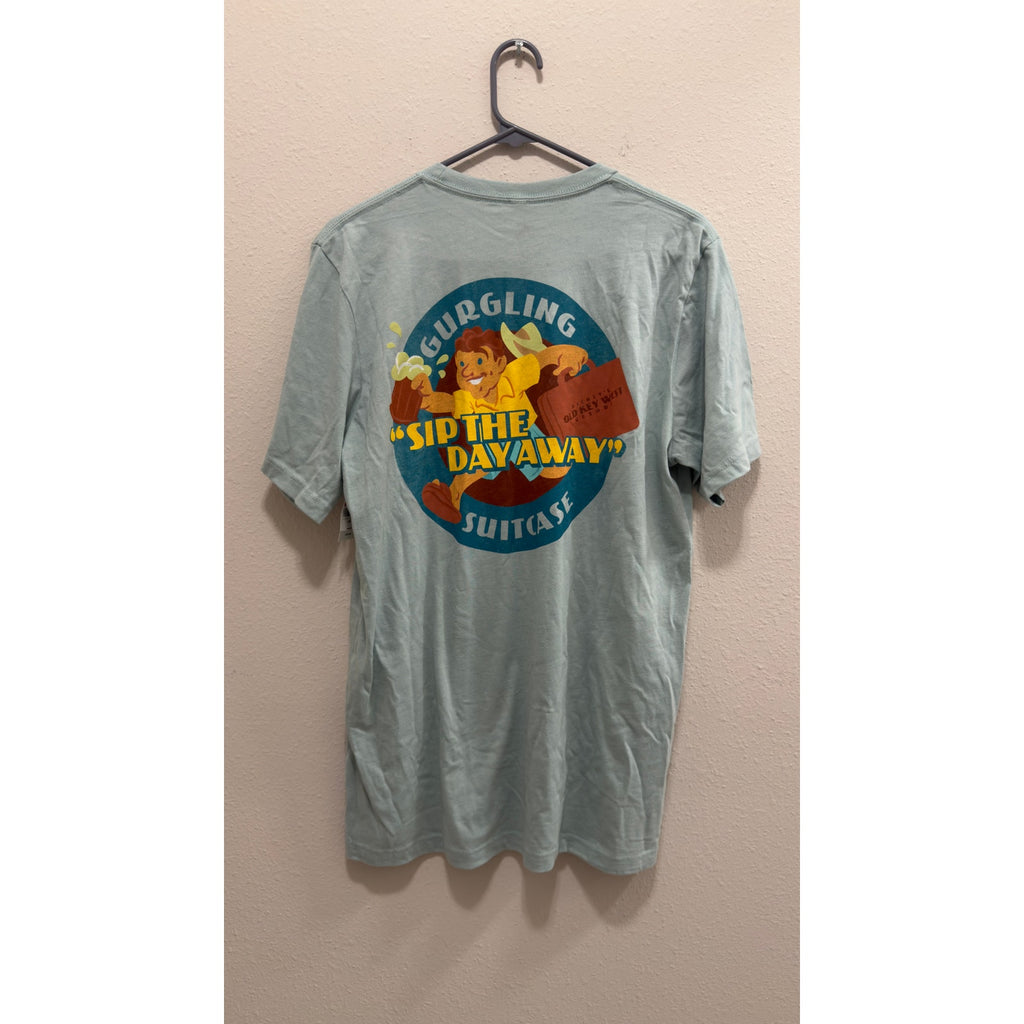 Disney Parks Old Key West Gurgling Suitcase Sip The Day Away Shirt Large NWT