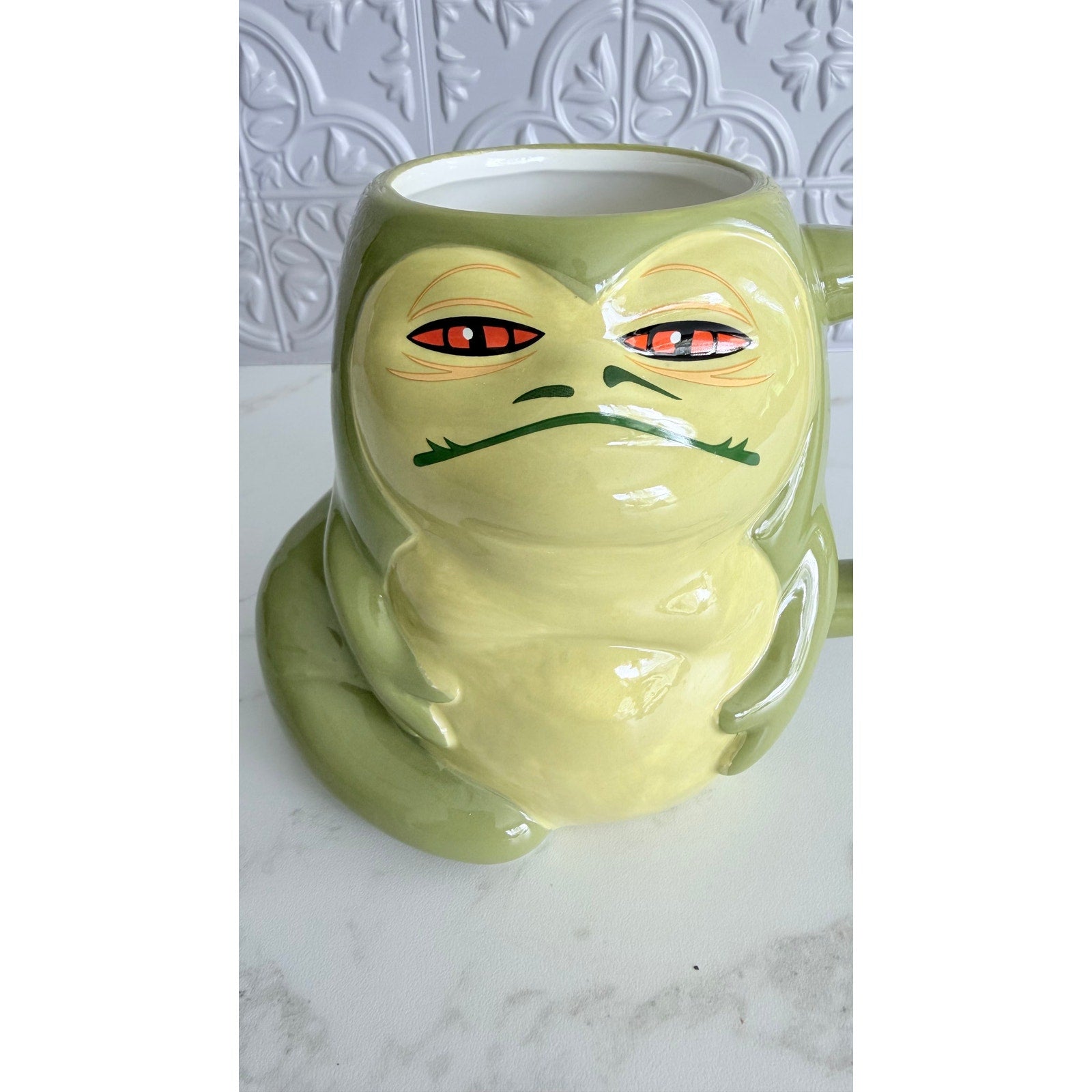 Silver Buffalo Star Wars Jabba The Hutt Shaped Coffee Ceramic Mug 20oz NEW