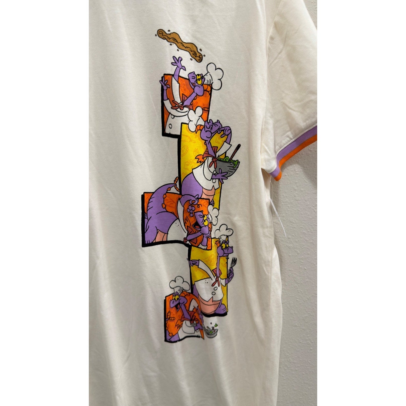 NEW Disney Parks 2025 EPCOT Food & Wine Festival Figment T-Shirt Adult Large