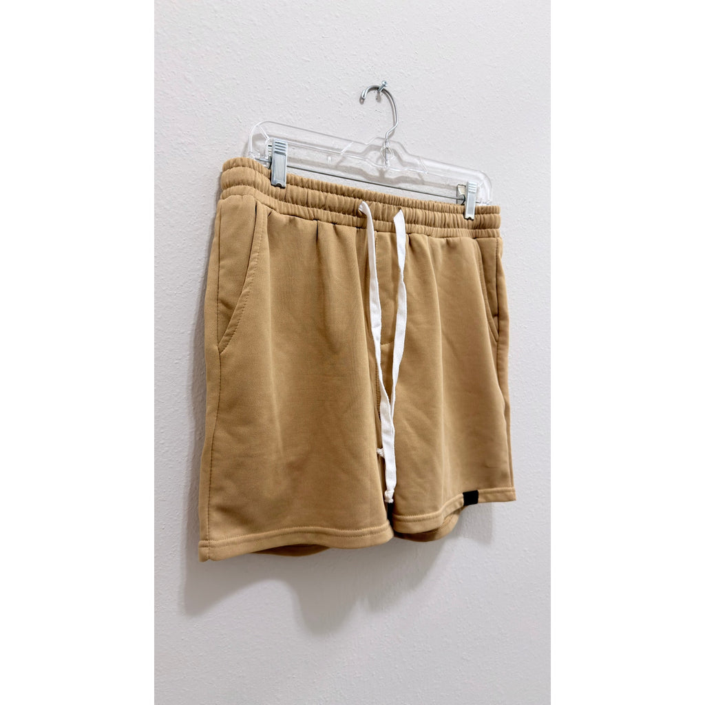 Men's Lounge Shorts – Camel / Tan, Size Large Preowned