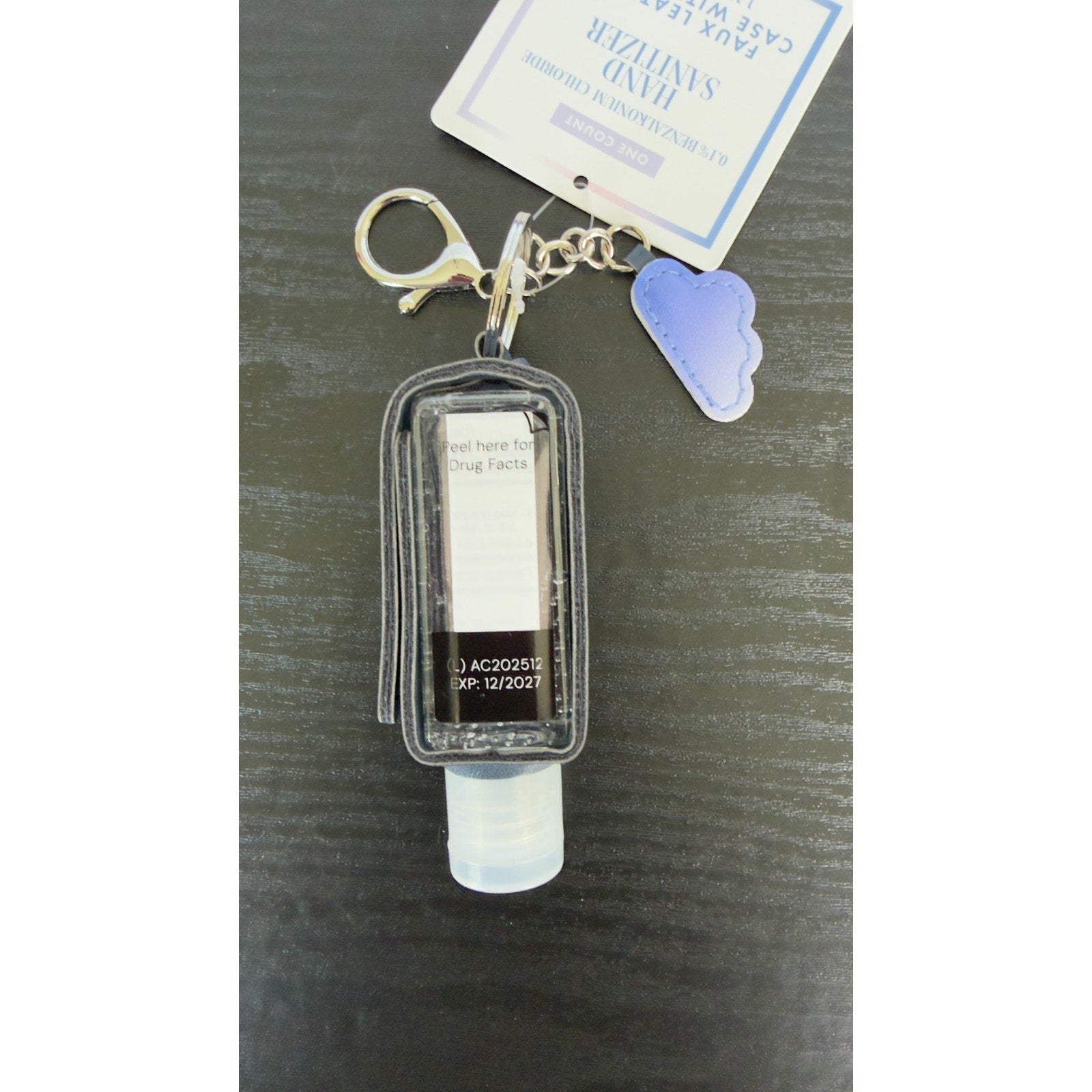 NWT Bullseye's Playground™ Sanitizer Key Chain Navy