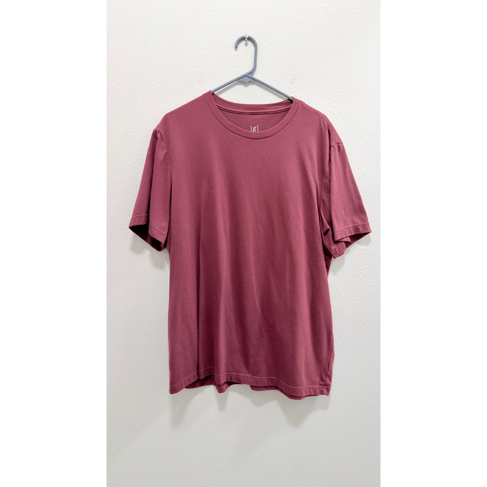 George Men's XL Maroon Short Sleeve Crewneck T-Shirt Preowned