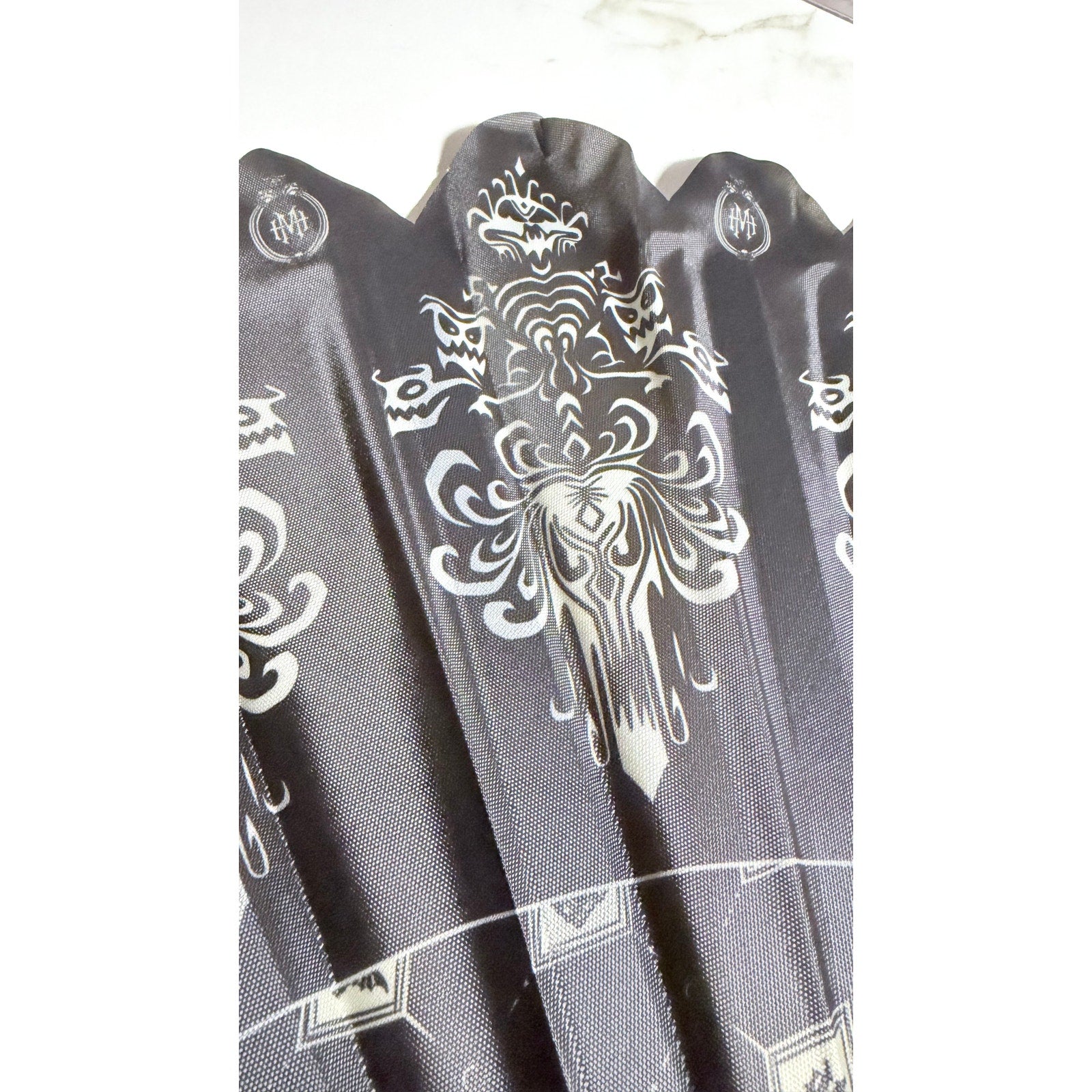 Disney Parks The Haunted Mansion Folding Fan Ghost Host Hand Fan NEW