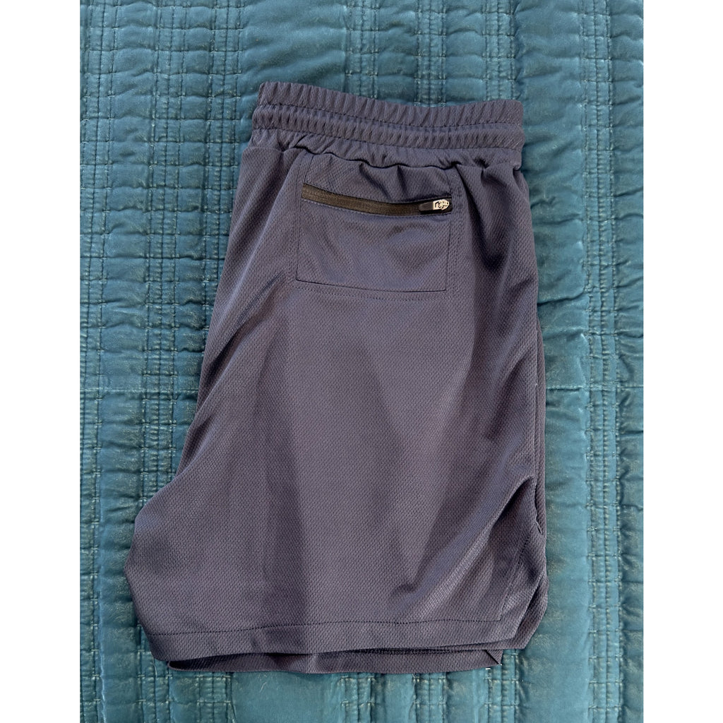Men’s 5” Gym Workout Athletic Shorts 7 Pack Zipper Pocket & Towel Loop