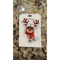 Retractable ID Clip Medical Deer, Acrylic Christmas Badge Holder NEW
