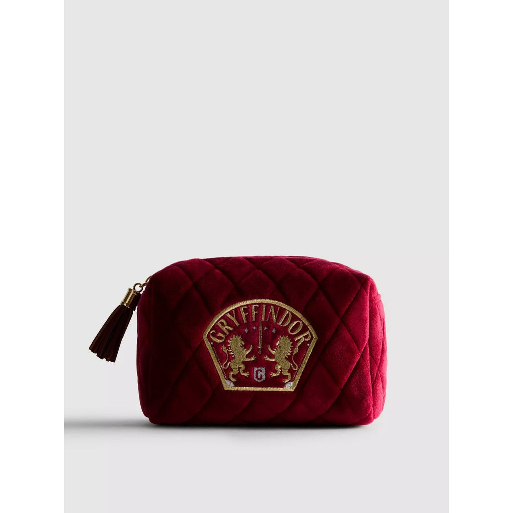 NEW Primark x Harry Potter™ Gryffindor Quilted Velvet Makeup Bag