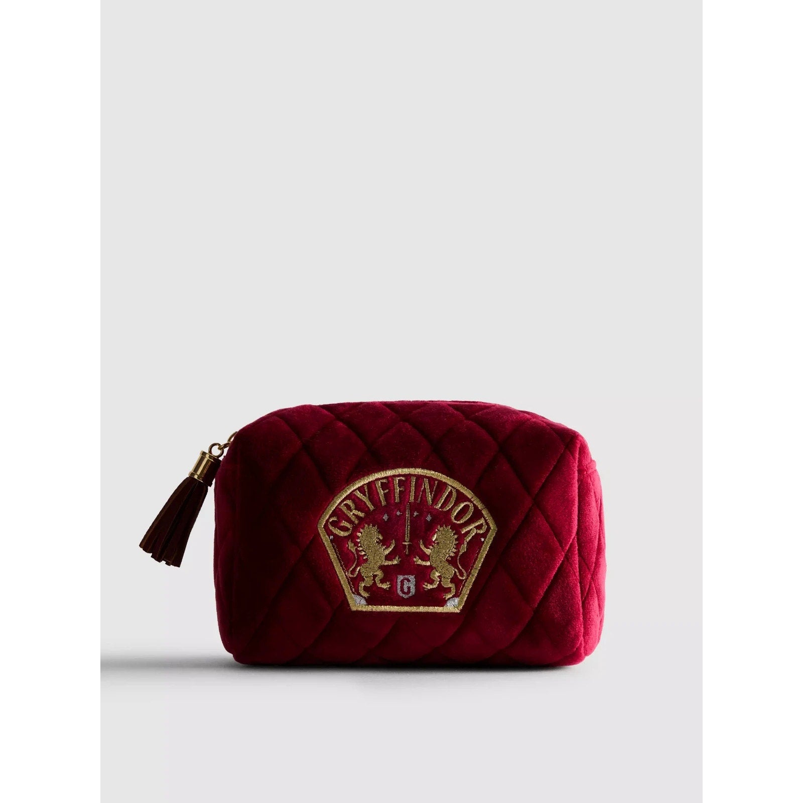 NEW Primark x Harry Potter™ Gryffindor Quilted Velvet Makeup Bag