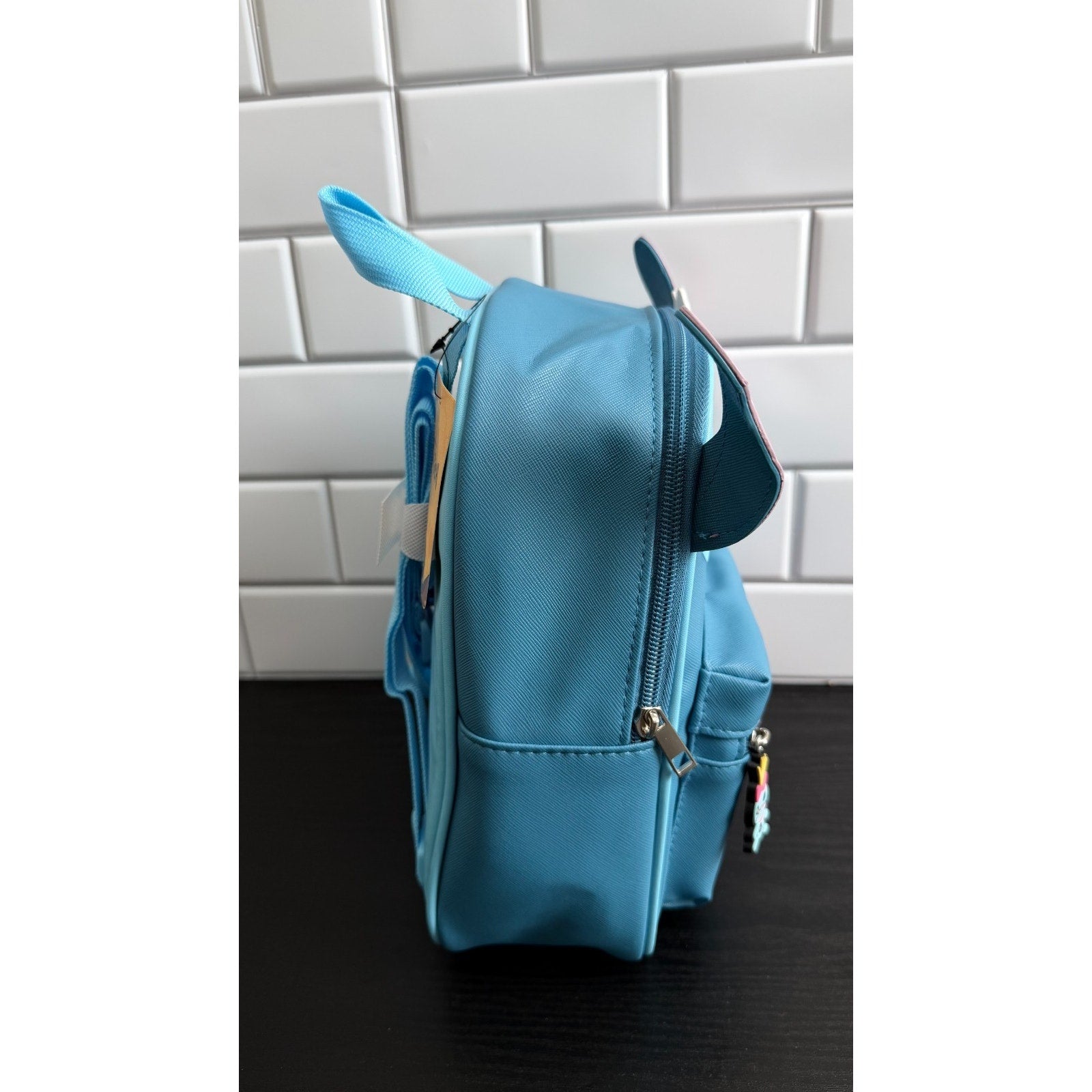 Bioworld Disney's Lilo & Stitch Big Face Mini Backpack with Ears | NWT