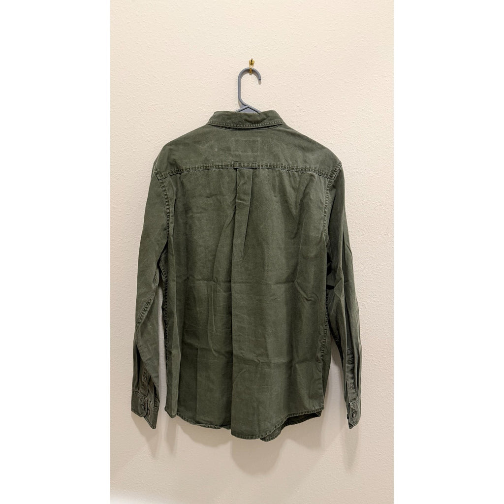 St. John’s Bay Men’s Green Long Sleeve Button-Down - Size Medium - Preowned