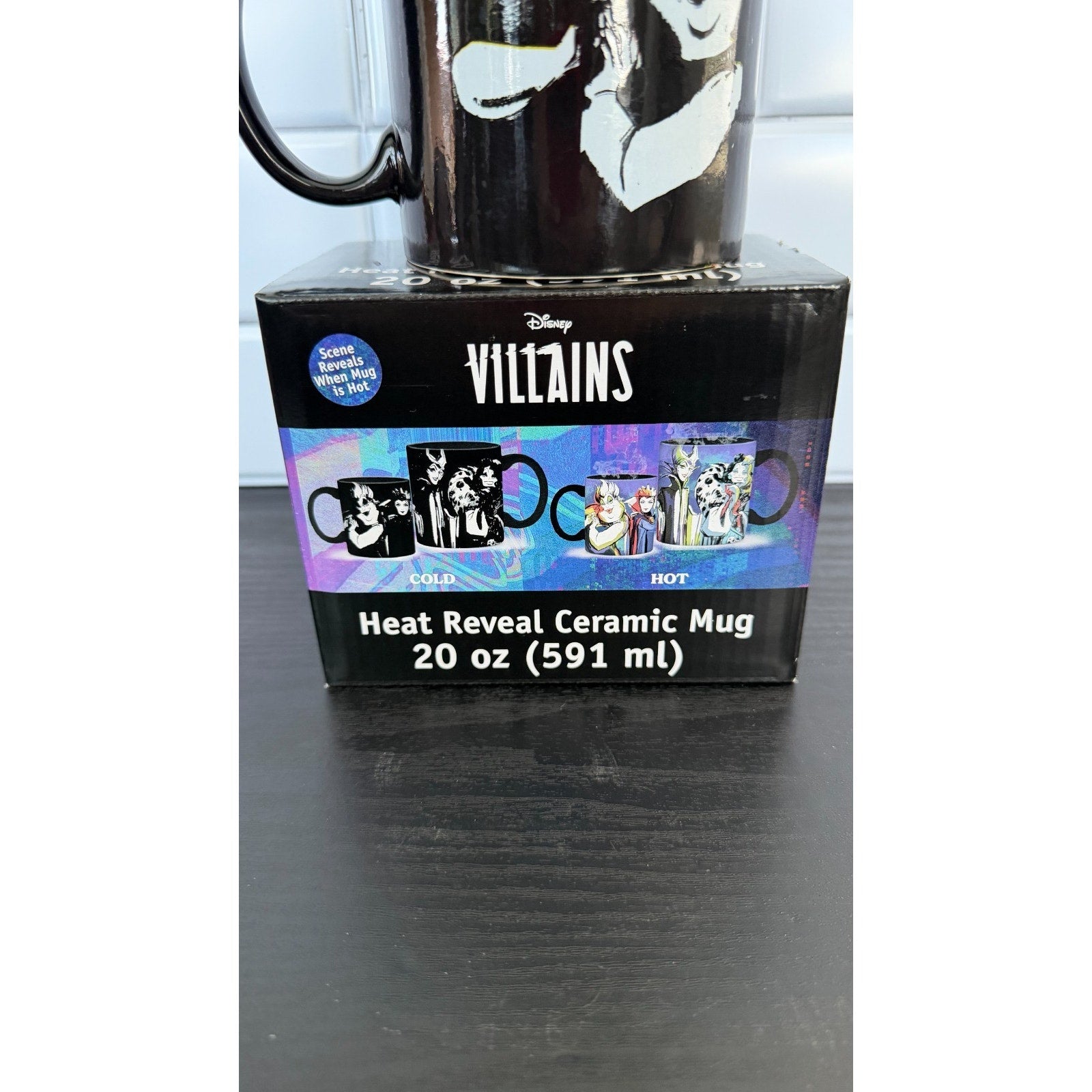 Disney Villains Heat Reveal Ceramic Mug 20 oz - Ursula, Maleficent, and More NEW