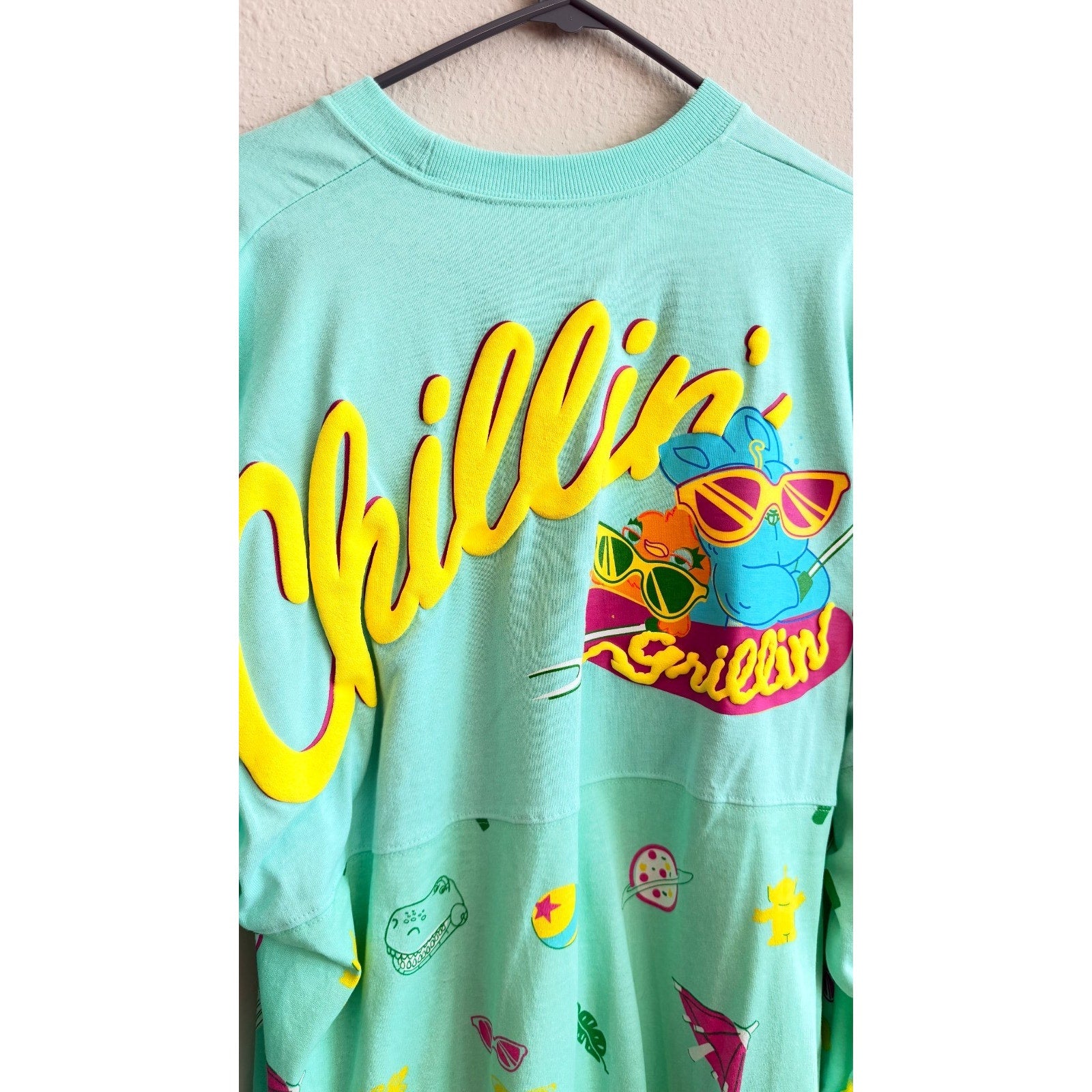 NWT Disney Parks x Spirit Jersey Toy Story "Chillin Grillin" Adults Large