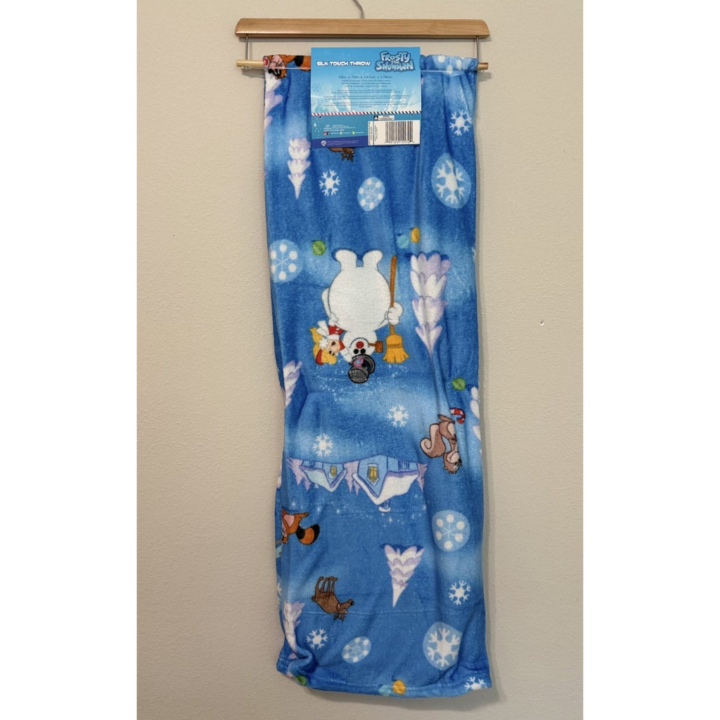 NEW Frosty the Snowman 50x70 XL Silk Touch Throw Blanket Christmas Cozy