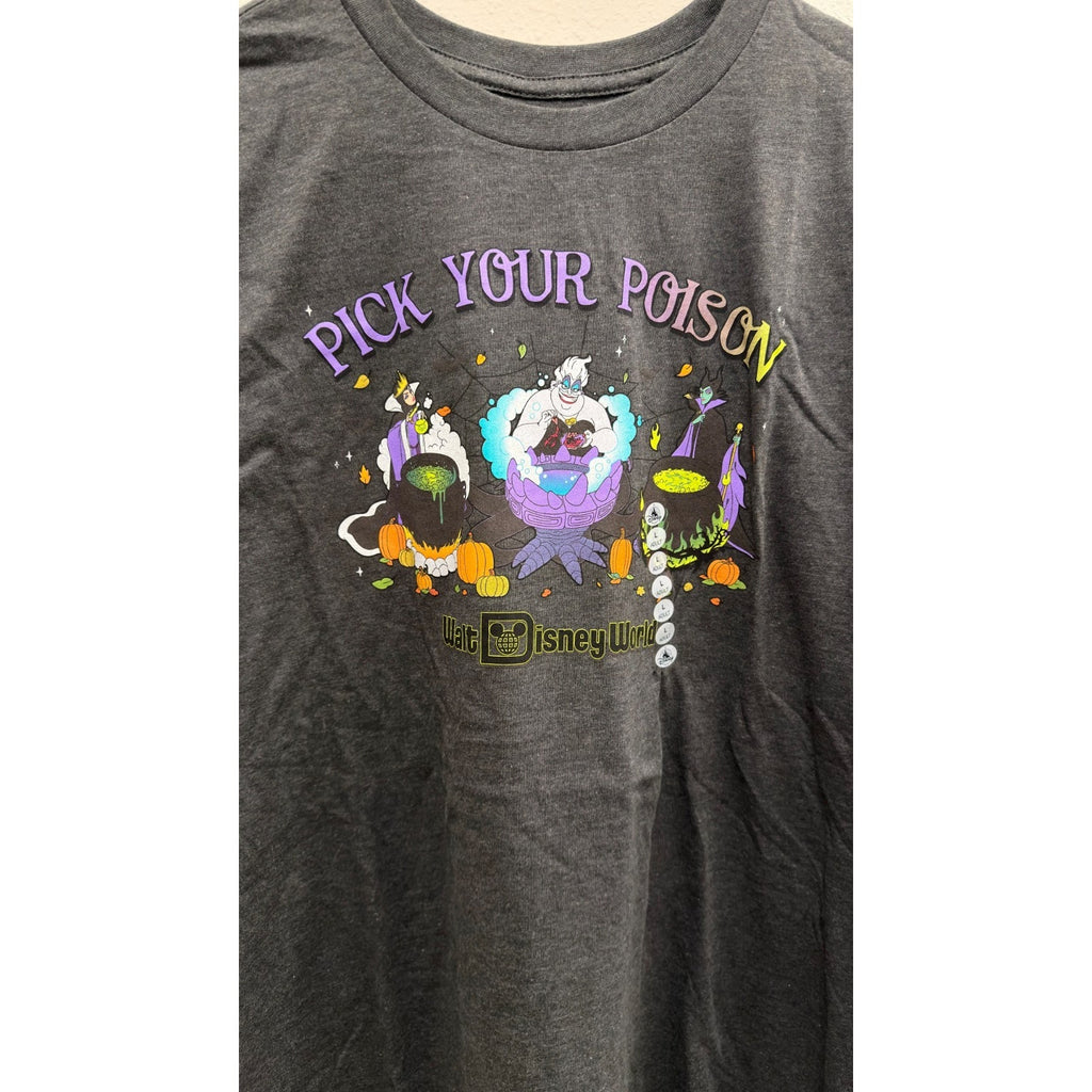 NEW Disney Parks 2025 Halloween "Pick Your Poison" Villains T-Shirt Adult Large