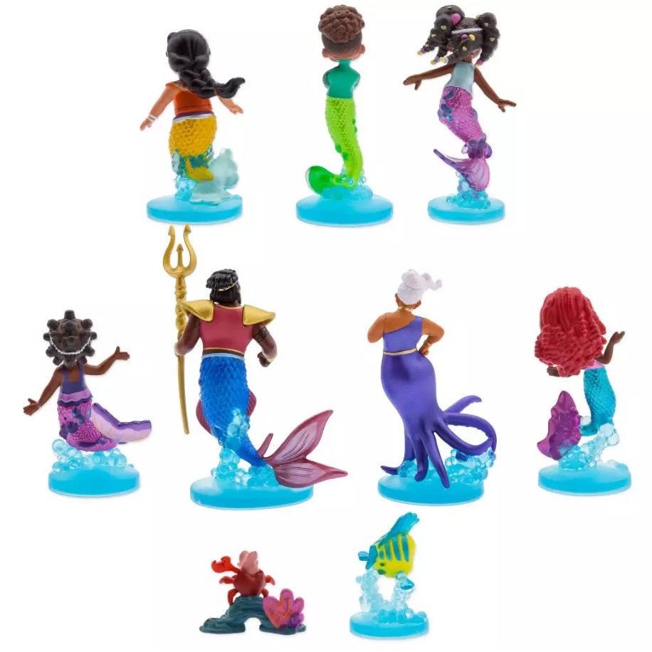 Disney Junior Ariel Deluxe Figurine Set 9 Piece Playset NIB