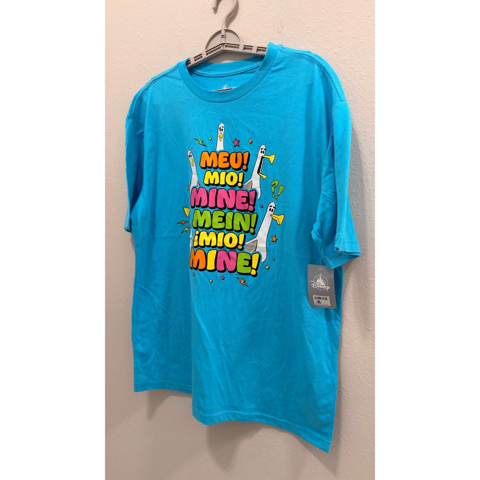 Disney Pixar Finding Nemo Seagulls "Mine Mine Mine" T-Shirt Adult Large NWT