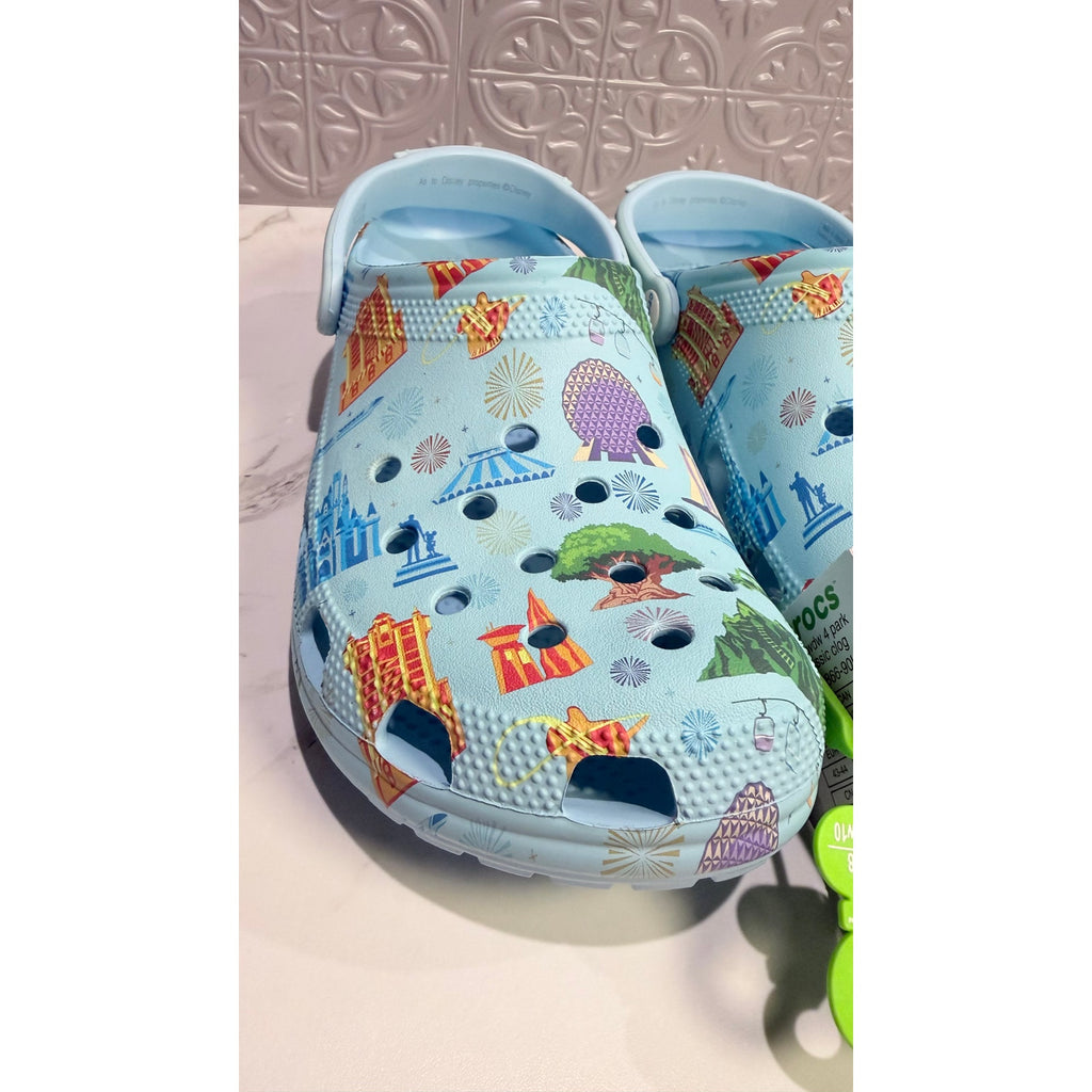 Crocs x Disney Parks WDW Icons Light Blue Adult Men's 10 / Women's 12