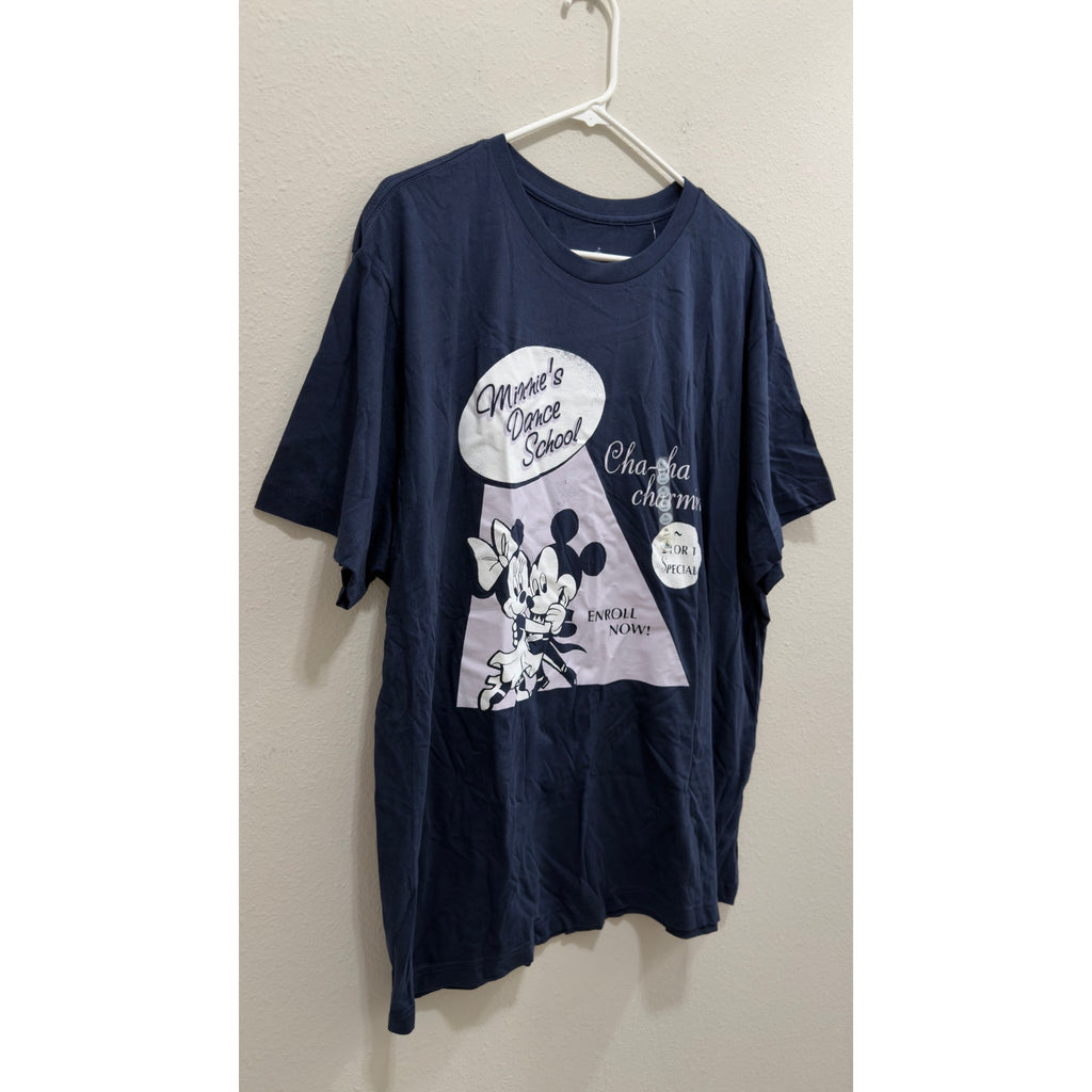 NWT Disney Parks Minnie's Dance School Retro Tee Adults XL