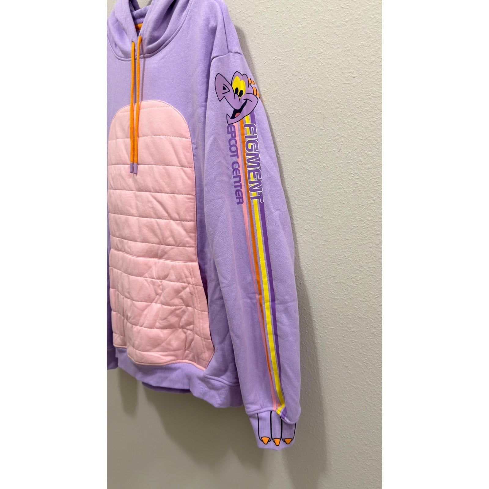NEW Disney Parks EPCOT Figment Cosplay Pullover Hoodie - Adult Large