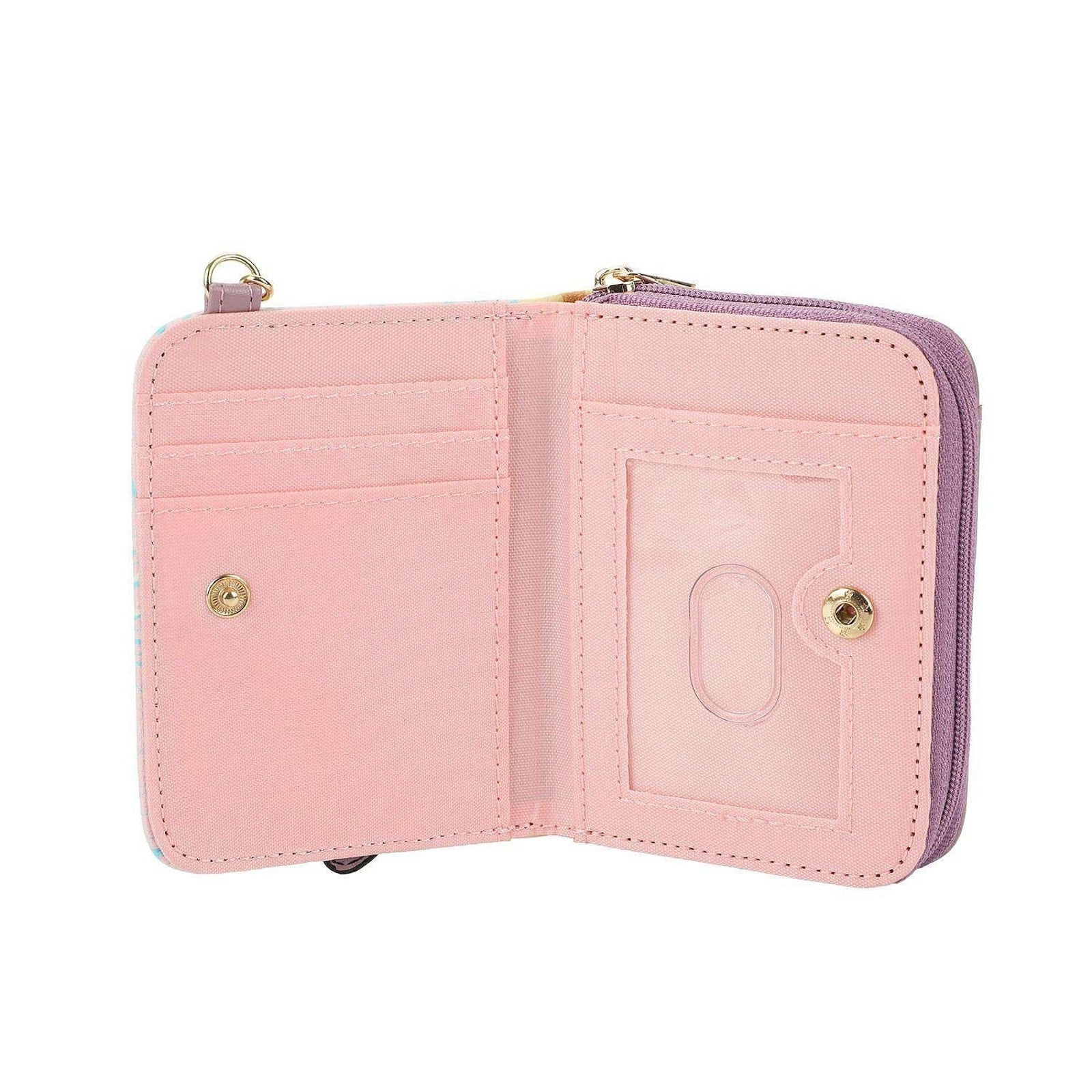 Bioworld Disney Stitch & Angel Zip-Around Wallet Card Case NWT