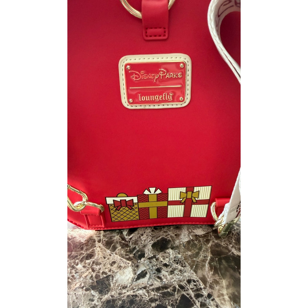 Disney Parks Loungefly 2025 Very Merry Christmas Convertible Backpack and Ears