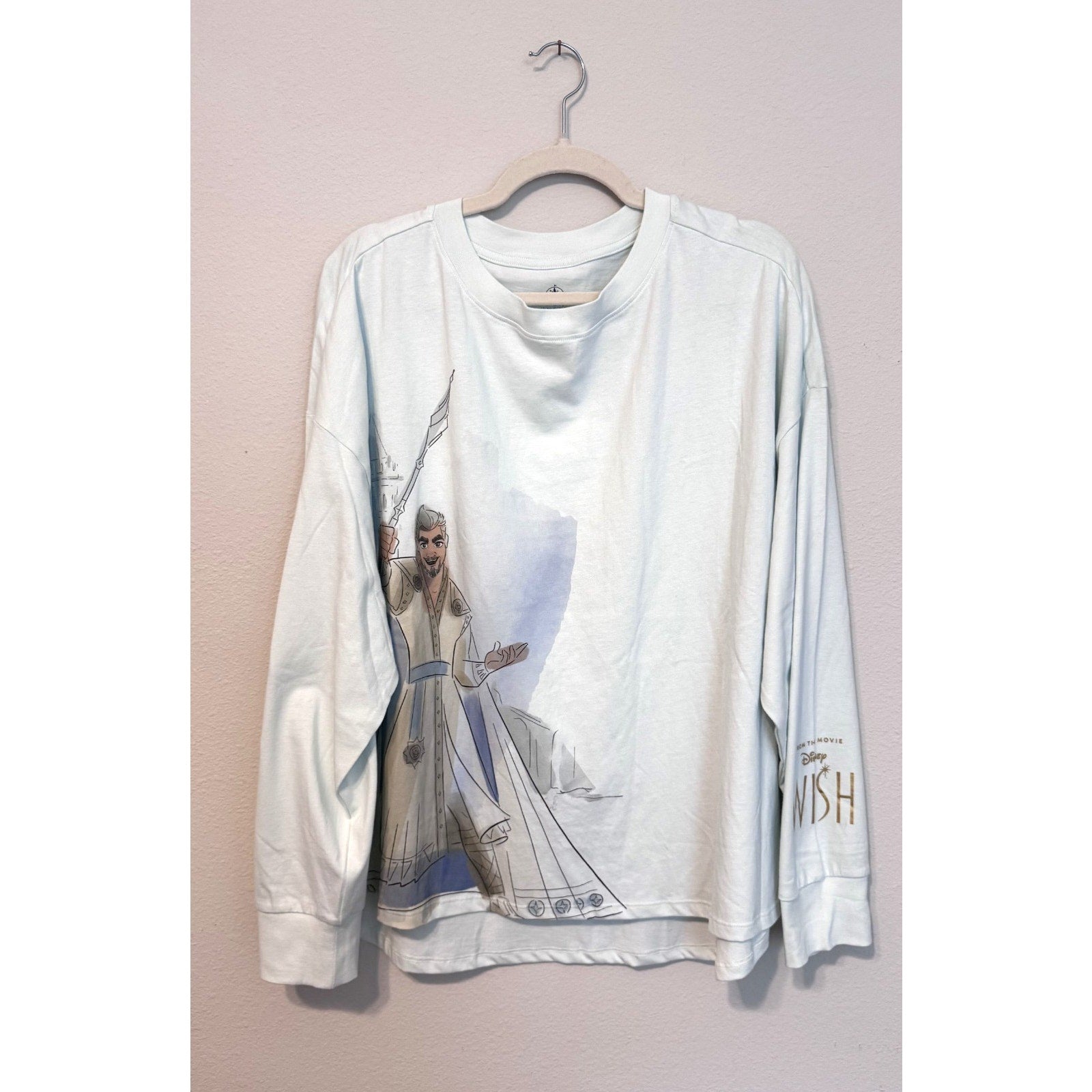 Disney Parks Wish Movie Women's Long Sleeve Graphic T-Shirt Large (NWT)