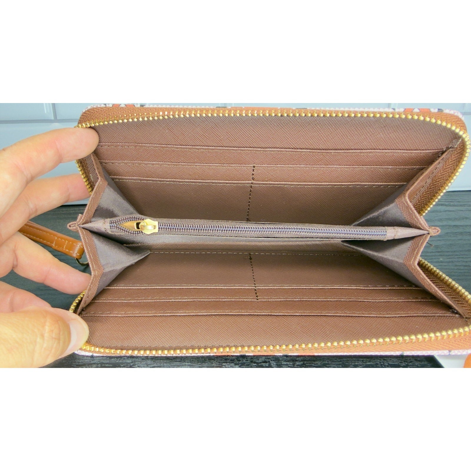 Women’s Ultra Thin Slim Western Wallet - Long Bifold Clutch & Card Holder - NEW