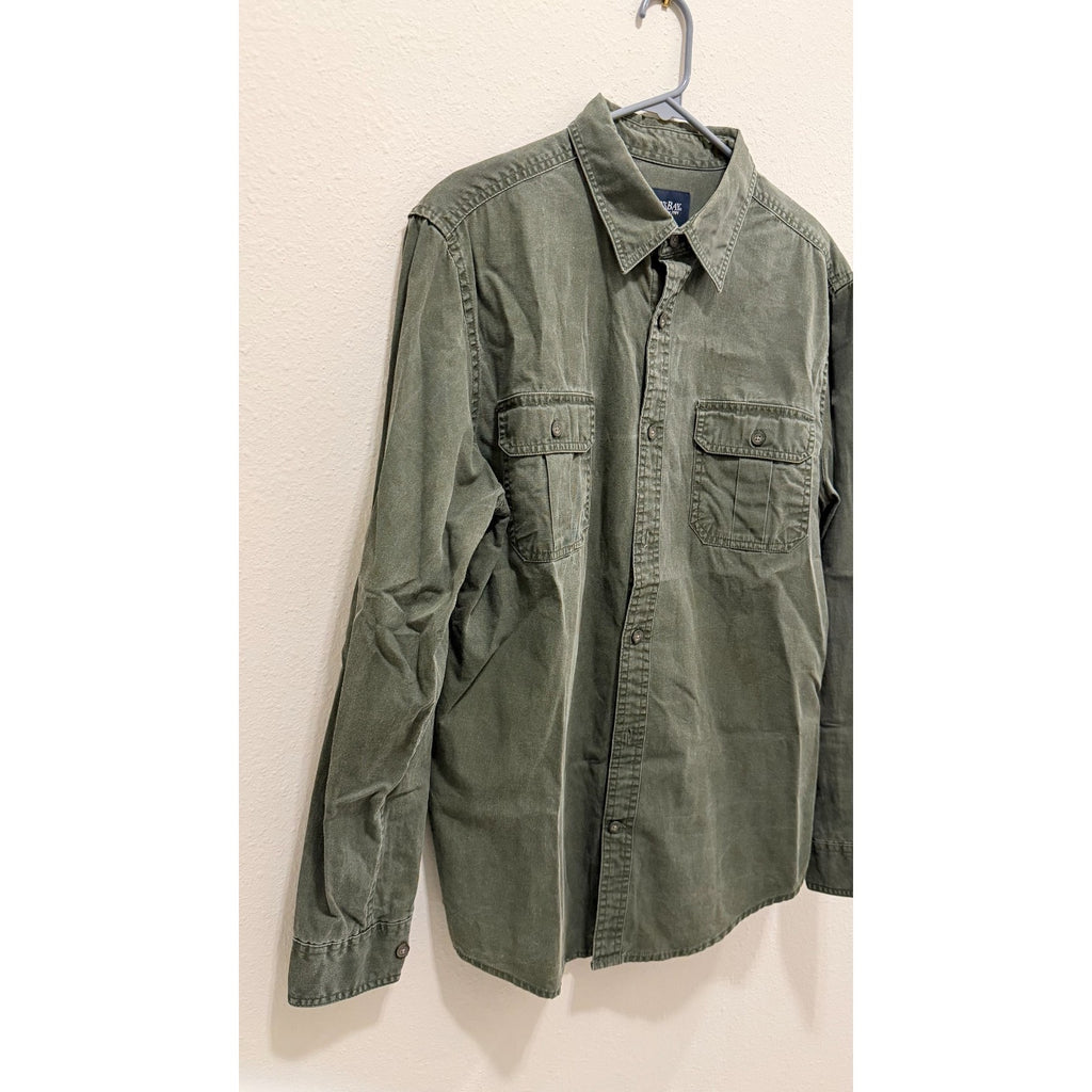 St. John’s Bay Men’s Green Long Sleeve Button-Down - Size Medium - Preowned