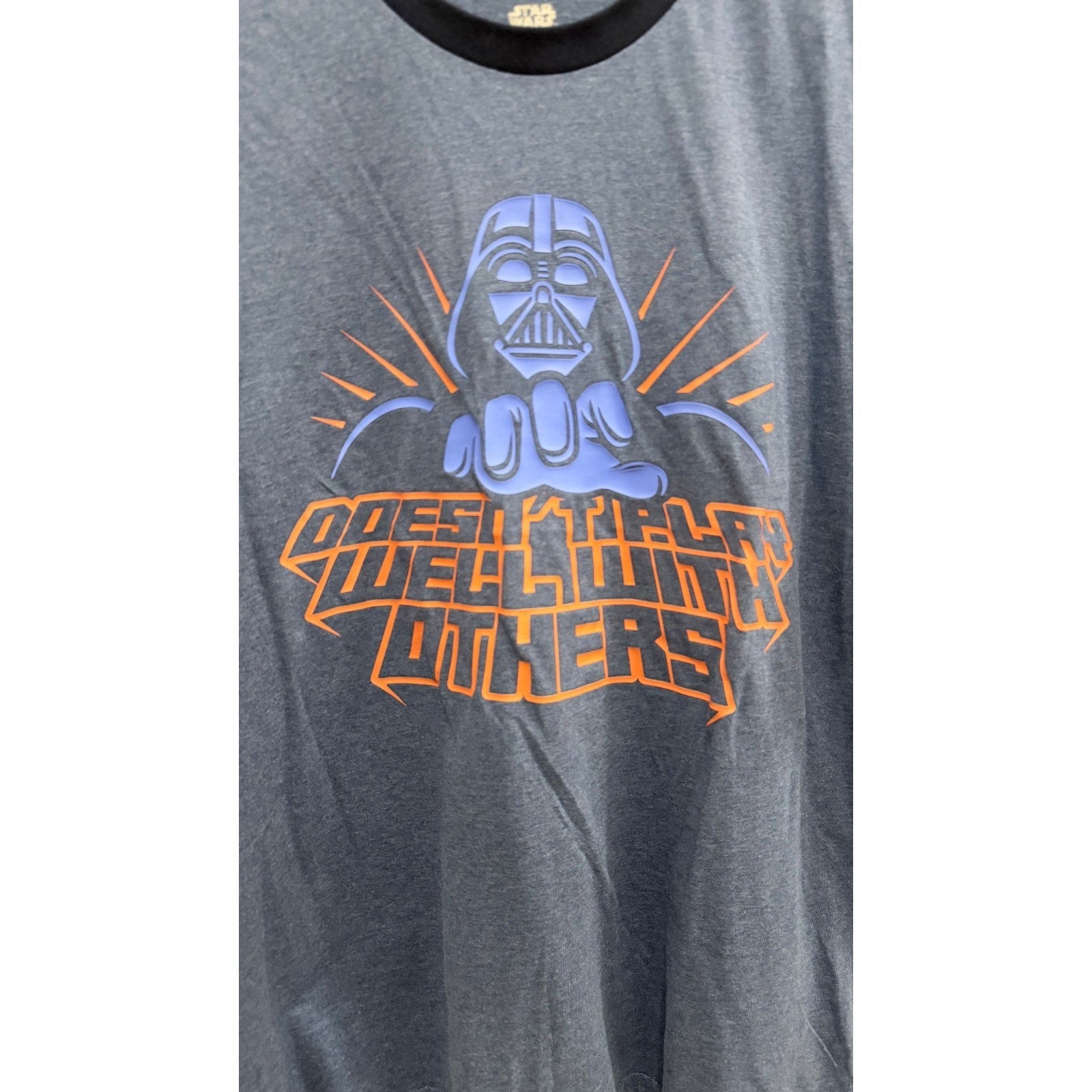 NEW Star Wars Darth Vader "Doesn't Play Well With Others" Shirt Adult Large