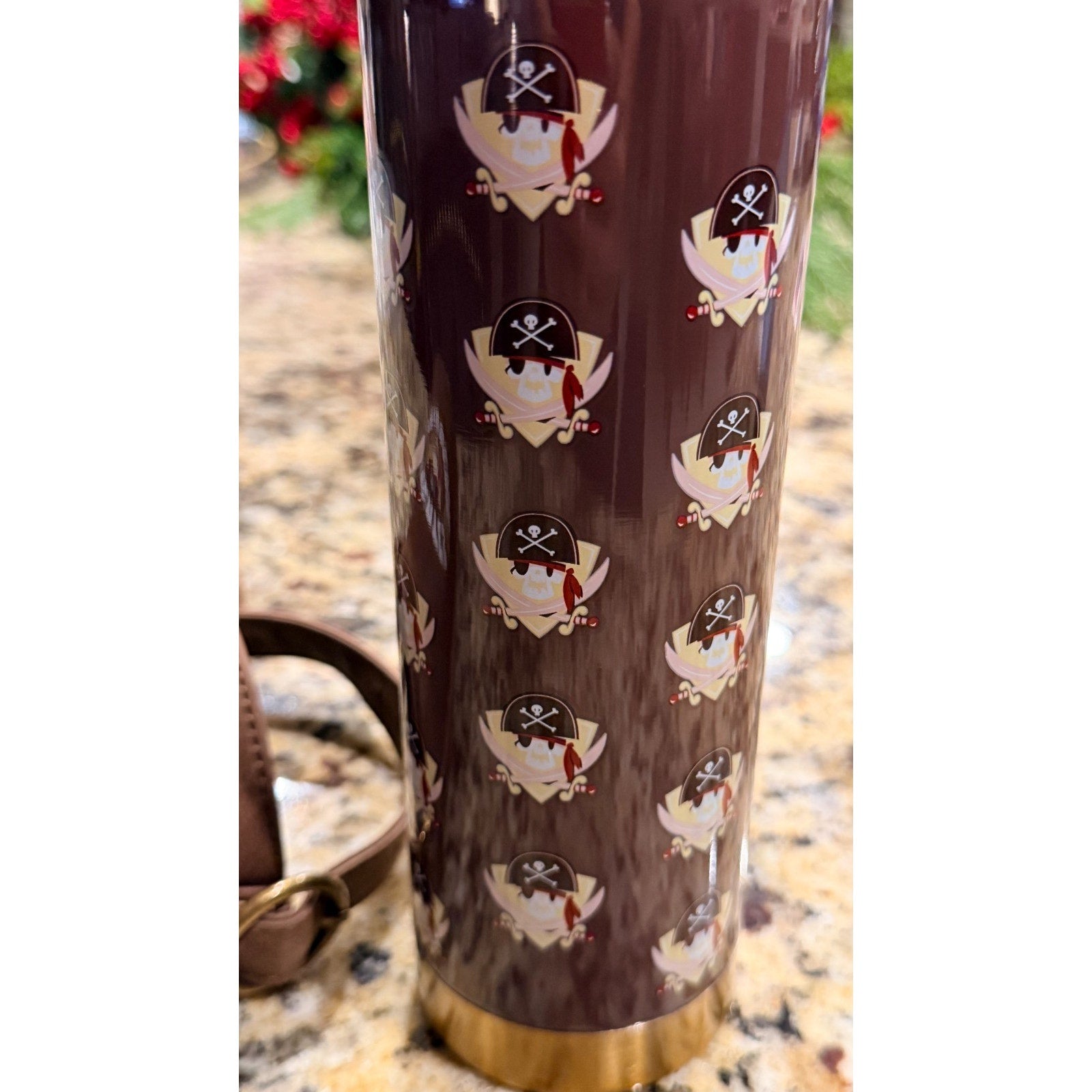 NEW Disney Parks Pirates of the Caribbean Stainless Steel Bottle & Carrier