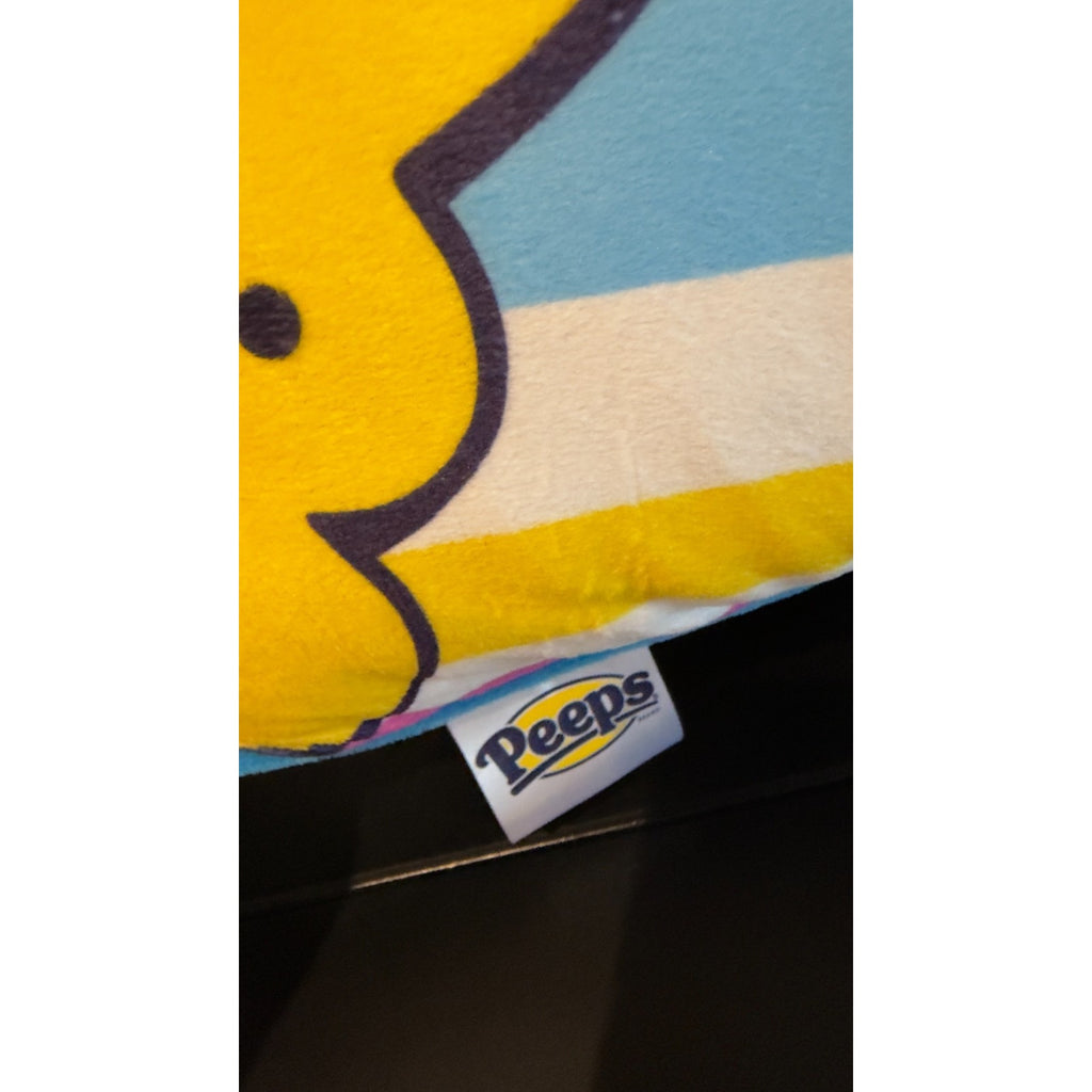 Peeps Striped 2-Piece Plush Set — Throw & Pillow 50x60 - NEW