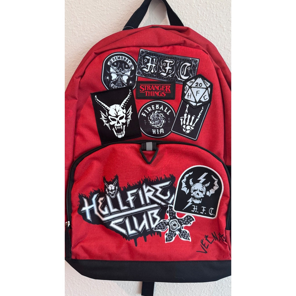 Stranger Things Hellfire Club Backpack Slayers Red School Bag NWT