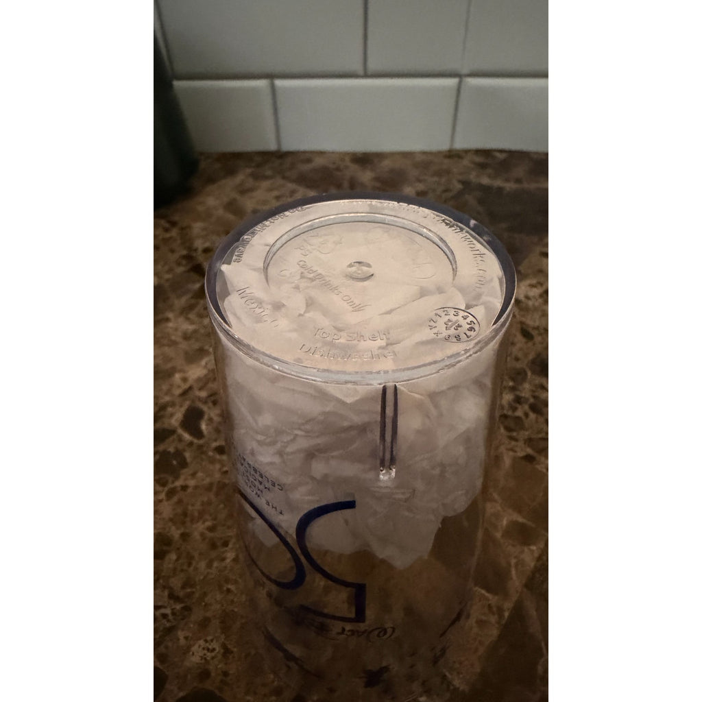 Walt Disney World 50th Anniversary Clear Plastic Cups - NEW Set of 8