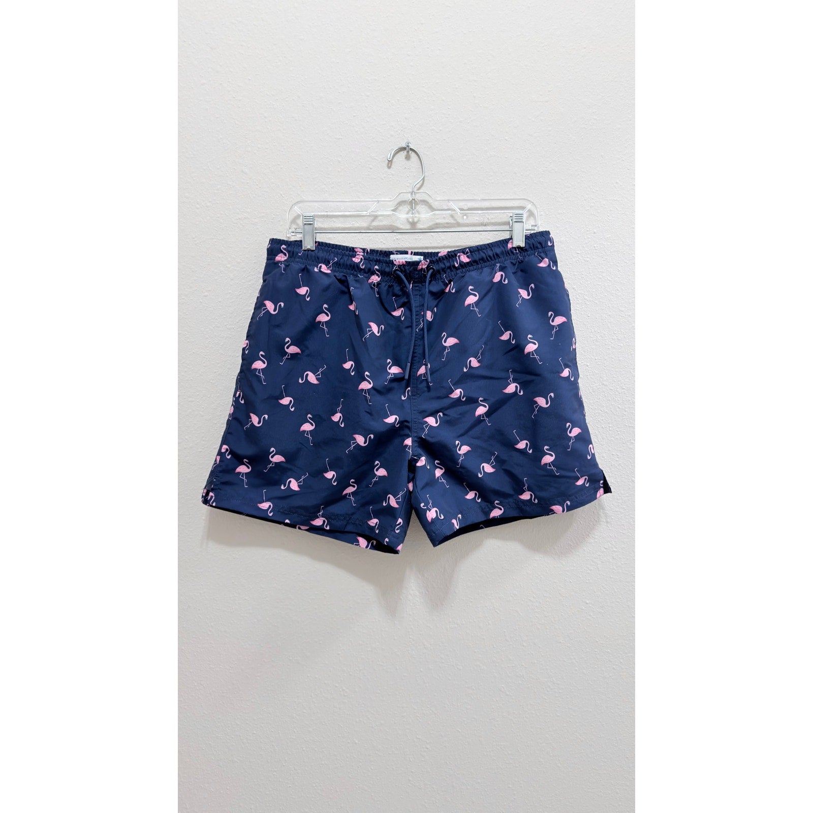 Primark Cares Men's Navy Flamingo Swim Shorts – Large