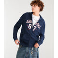 NEW Aeropostale '87 Full-Zip Navy Hoodie - Men's Large