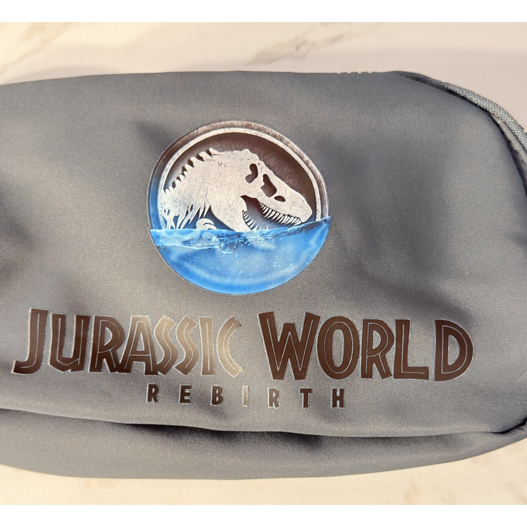 Universal Studios Jurassic World Rebirth Belt Bag Fanny Pack Grey NWOT
