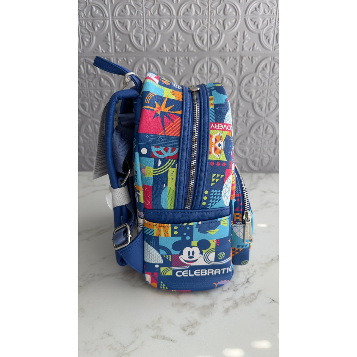 Disney Parks Loungefly EPCOT Reimagined Figment Mini Backpack NEW