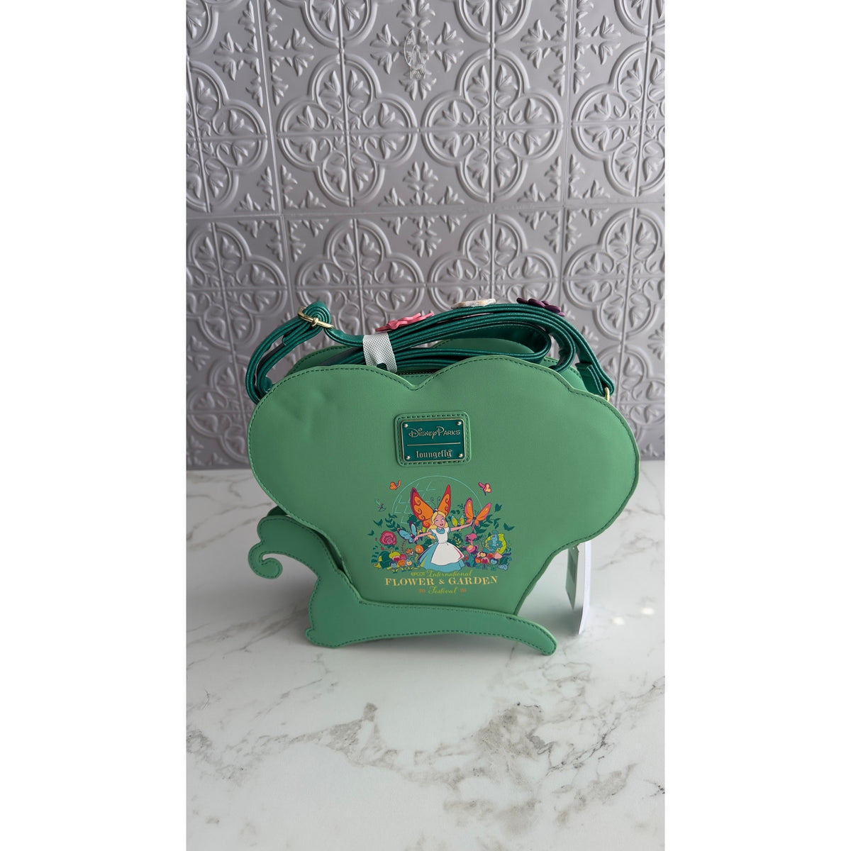 Disney Parks Loungefly 2026 Epcot Flower & Garden Alice Butterfly Bag NWT