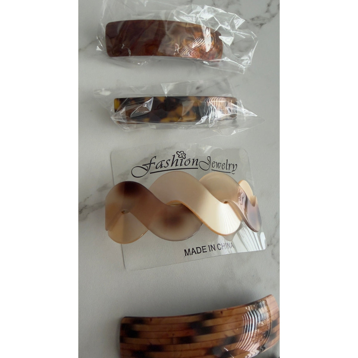16 Pack Acrylic Hair Clips French Style Barrettes