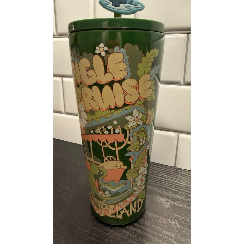 Disney Jungle Cruise Tumbler NEW Adventureland Rides Stainless Steel 22oz