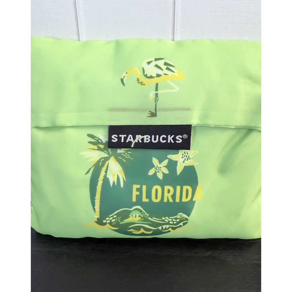 NEW 2024 Starbucks Florida DISCOVERY SERIES Reusable Tote Bag w/ Pouch