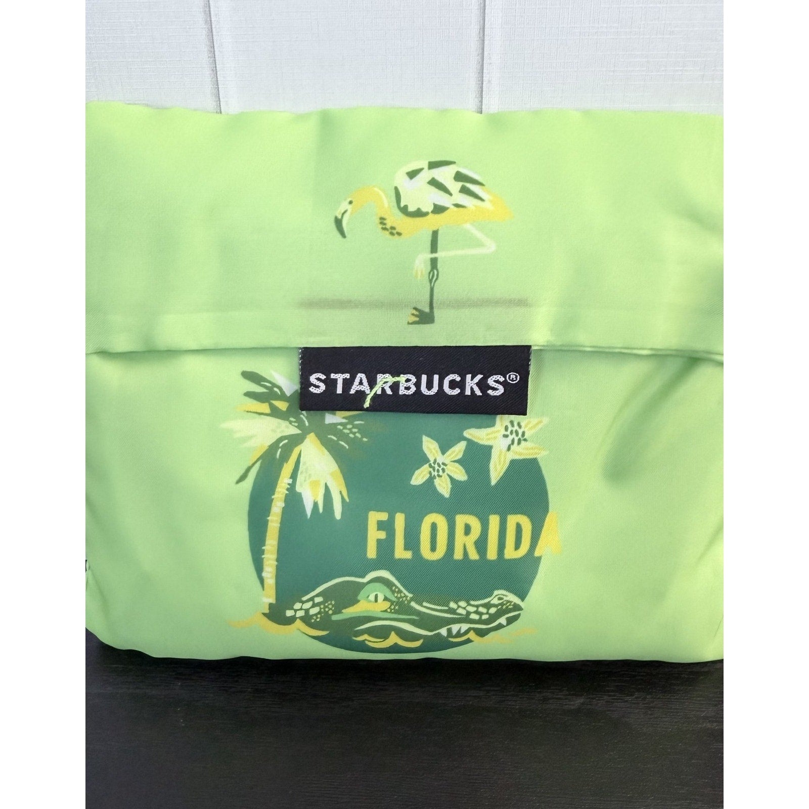 NEW 2024 Starbucks Florida DISCOVERY SERIES Reusable Tote Bag w/ Pouch