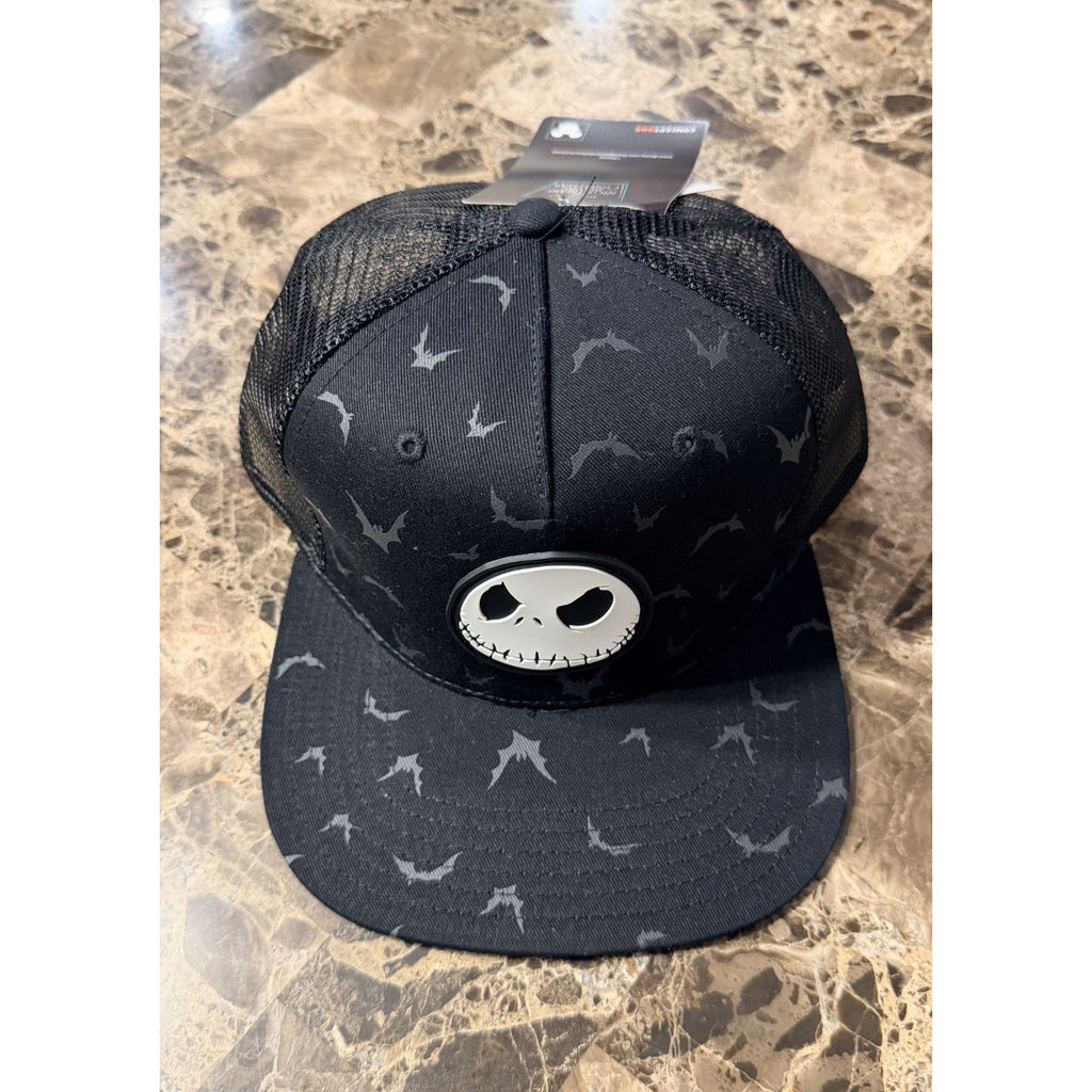 NWT Nightmare Before Christmas Jack Skellington/Bats Trucker Cap