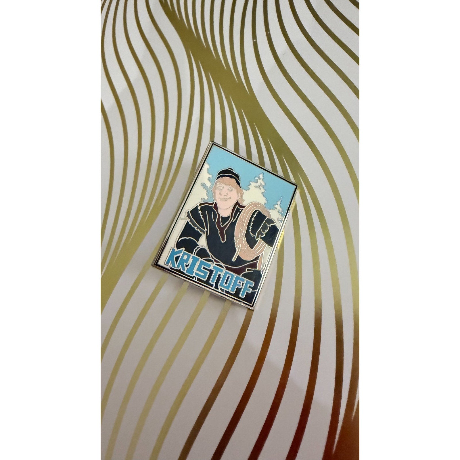 Disney Parks 2014 Frozen Kristoff "Splendid" Large Enamel Pin