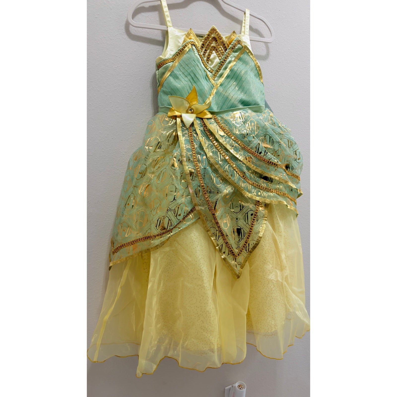 Disney Parks Princess Tiana Costume Dress – Youth Size 7/8 NWT