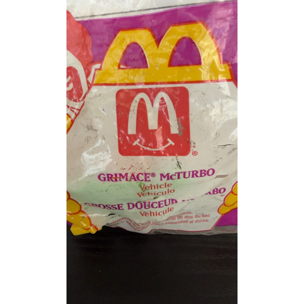 Vintage 1995 McDonald's Happy Meal Toy - Grimace McTurbo Vehicle