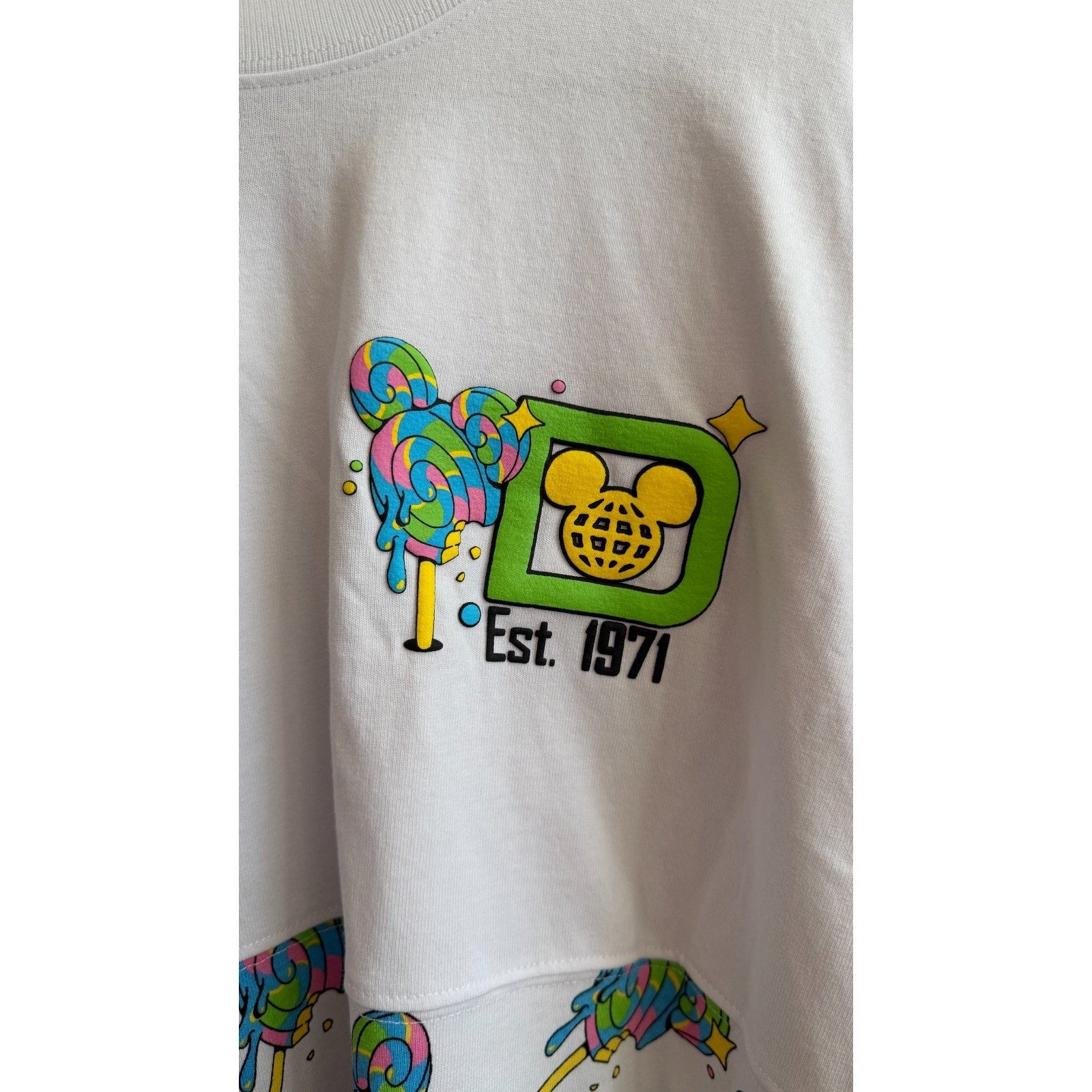 NWT Disney World x Spirit Jersey Disney Eats Lollipop Adult Large