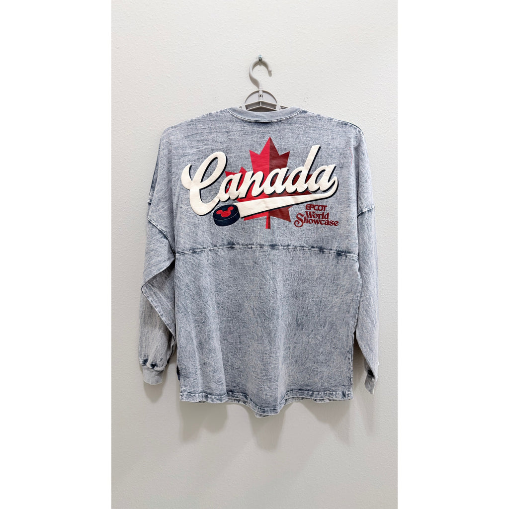 Disney EPCOT World Showcase Canada Faux Hockey Spirit Jersey Adult Large NWT