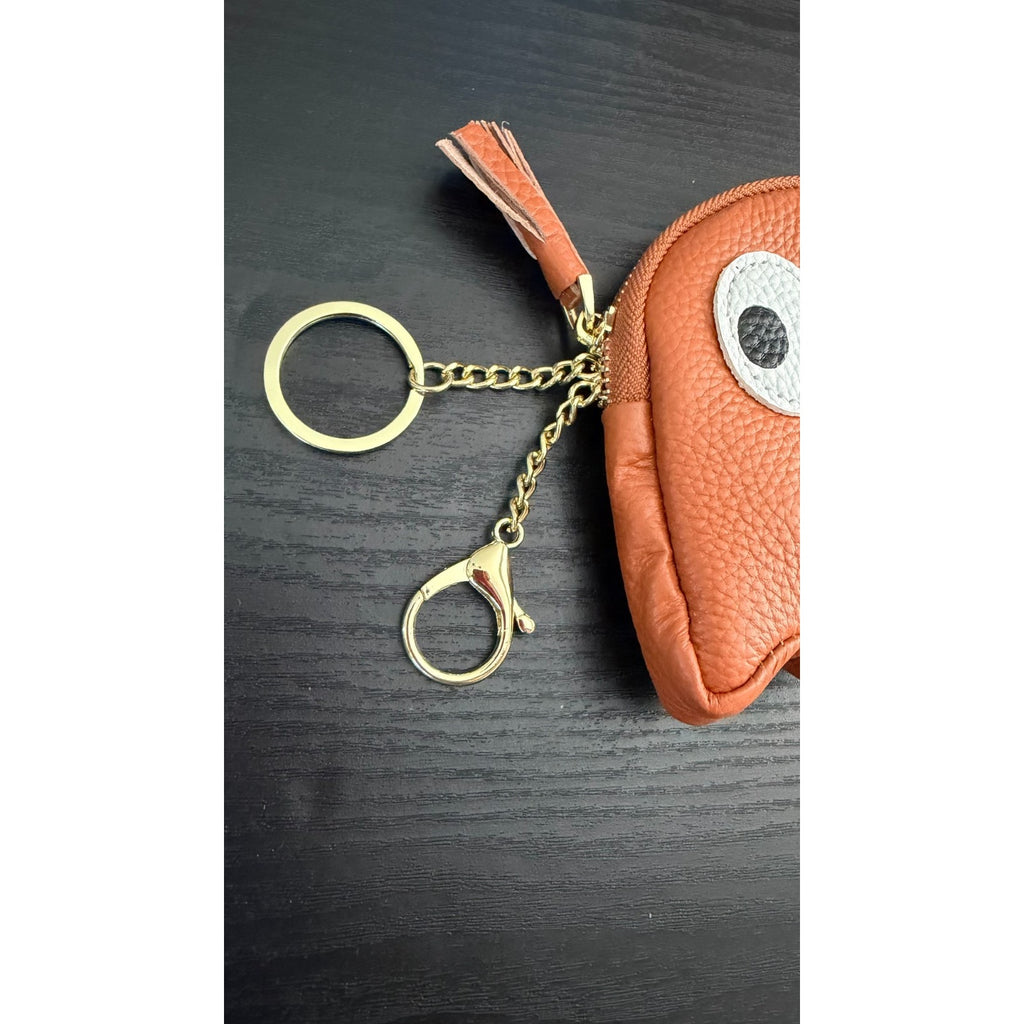 NEW Cute Cartoon Ghost Coin Purse Card Holder Big Eyes Leather Zipper