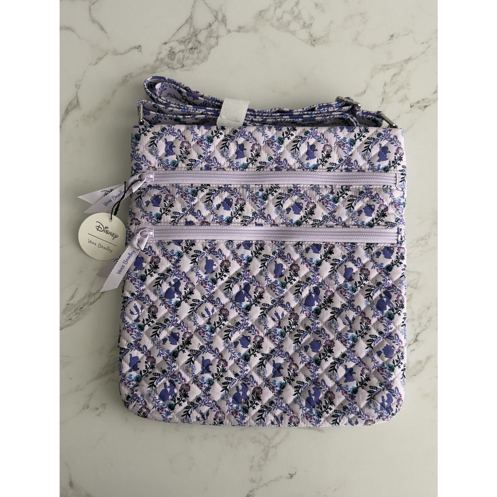 Vera Bradley Disney Parks Belle Floral Cameos Lavender Crossbody Purse NWT