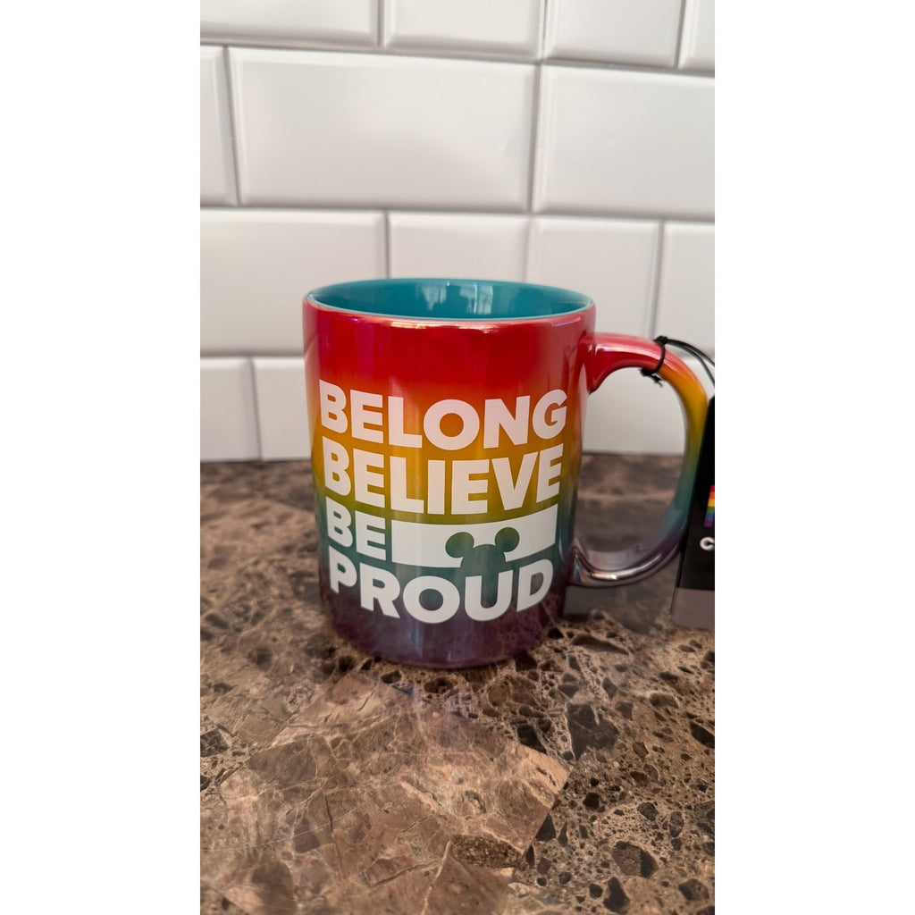 Disney Pride Collection "Belong, Believe, Be Proud" Mug – NEW